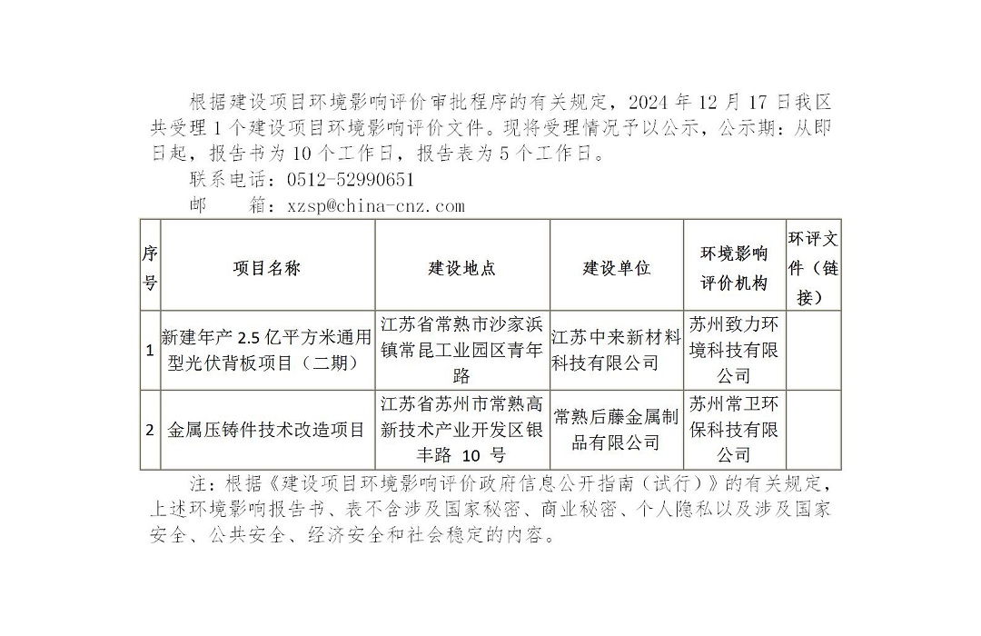 2024年12月17日常熟高新技术产业开发区受理环境影响报告书（表）情况的公示(中来、后藤)_01.jpg